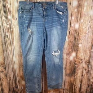 Torrid Boyfriend Distressed Vintage Stretch  Jeans Size 16R